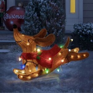 Holiday Time 30" Dachshund Lighted Christmas Dog LED Lights Indoor/Outdoor Decor